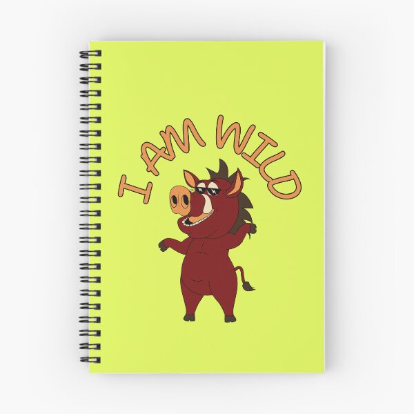 Item preview, I AM WILD, WILD, funny boar, boar, animal, Wildschwein, happy boar, dzik, designed and sold by GOLDENGARDENART.