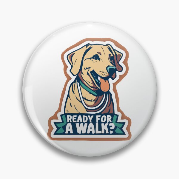 Item preview, Labrador Ready for a Walk - Stamped Style designed and sold by NiftyWrx.