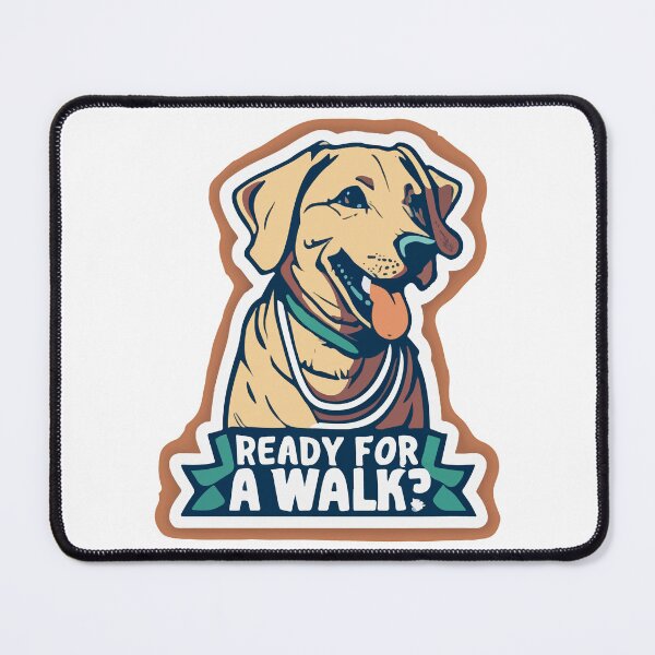 Item preview, Labrador Ready for a Walk - Stamped Style designed and sold by NiftyWrx.
