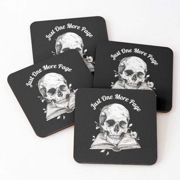 Item preview, Just One More Page Skull Book Lover designed and sold by RR-Arts.