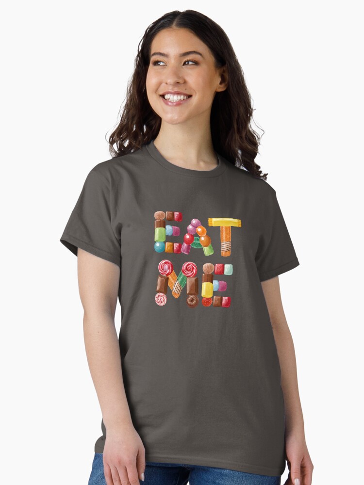 Thumbnail 2 of 7, Classic T-Shirt, Eat Me Candy Flirt designed and sold by Vixen-Games.