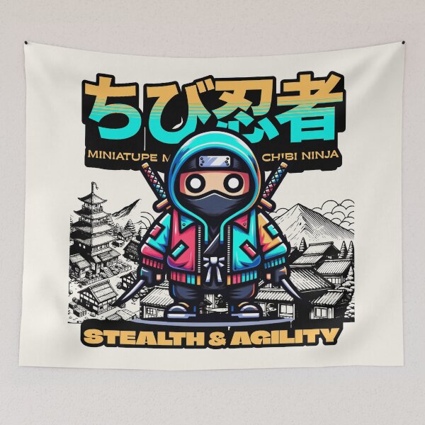 Item preview, Japanese Chibi Ninja Kawaii - Ninjutsu Gift designed and sold by InkyGenies.