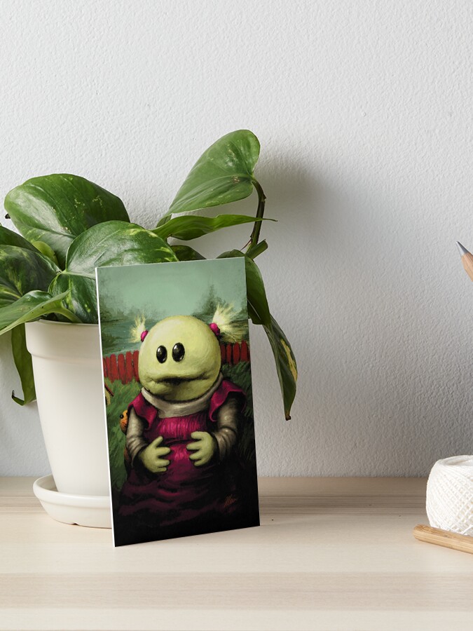 Thumbnail 1 of 2, Art Board Print, Mona Isa designed and sold by oddi-jessica.
