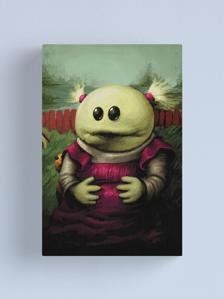 Thumbnail 1 of 3, Canvas Print, Mona Isa designed and sold by oddi-jessica.