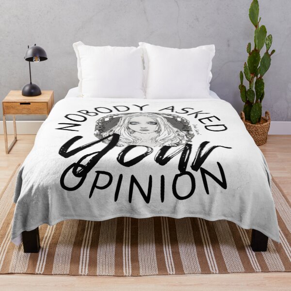 Item preview, Alice in Wonderland Quote "Nobody Asked Your Opinion" designed and sold by TheWriteHand.