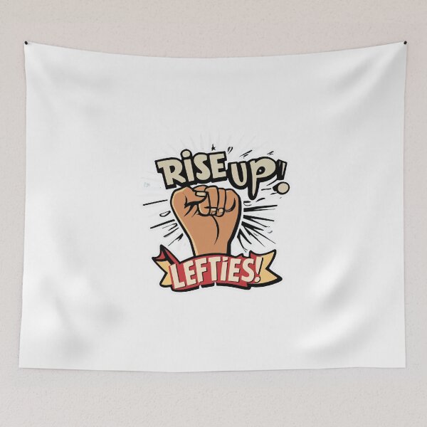 Item preview, Rise Up Lefties! Empowering Left-Handed Fist Design designed and sold by NiftyWrx.