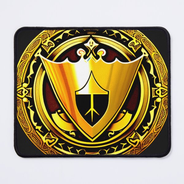 Item preview, Golden Valor Shield - Triumphant Knight Crest designed and sold by Highlandkings.
