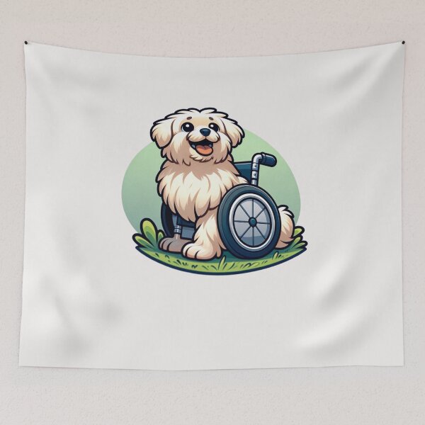 Item preview, handicapped dog designed and sold by creativechaster.