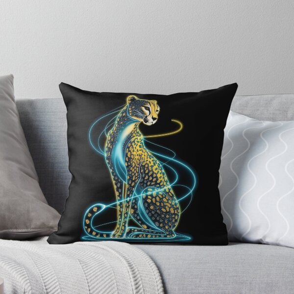 Artikelvorschau, Eleganter Gepard auf schwarzem Hintergrund entworfen und verkauft von thedvguy.