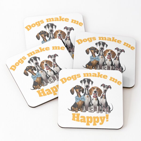 Item preview, Dogs Make Me Happy! designed and sold by LdLdesigns.