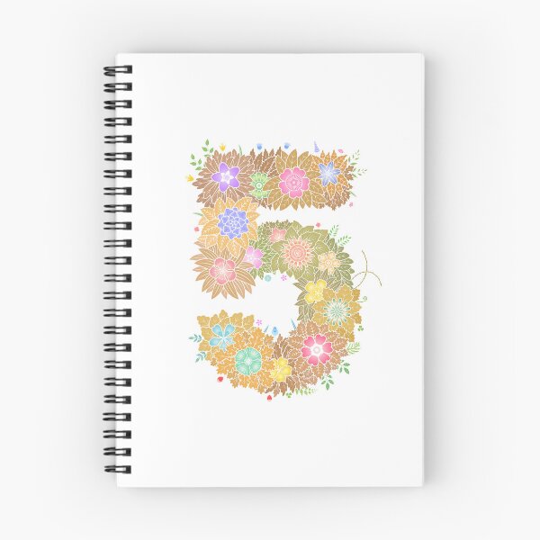 Item preview, Floral Letter "5" WeArePrettierThanFlowers designed and sold by 366birthflower.