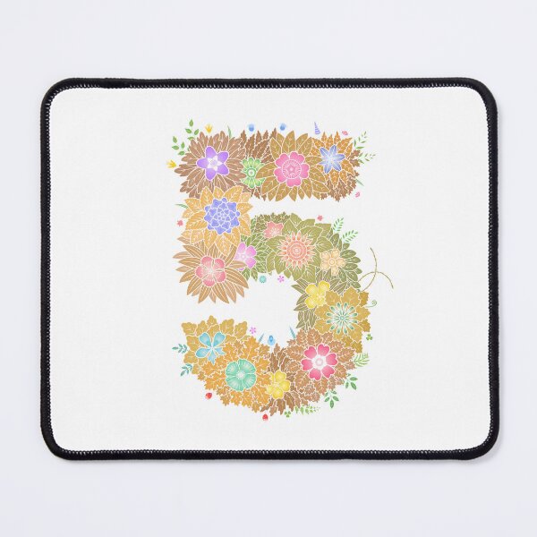 Item preview, Floral Letter "5" WeArePrettierThanFlowers designed and sold by birthflower.
