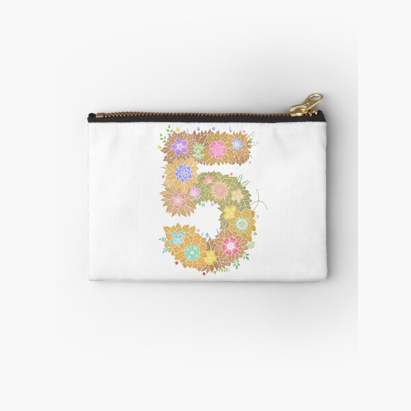 Artikelvorschau, Blumenbuchstabe „5“ WeArePrettierThanFlowers entworfen und verkauft von birthflower.