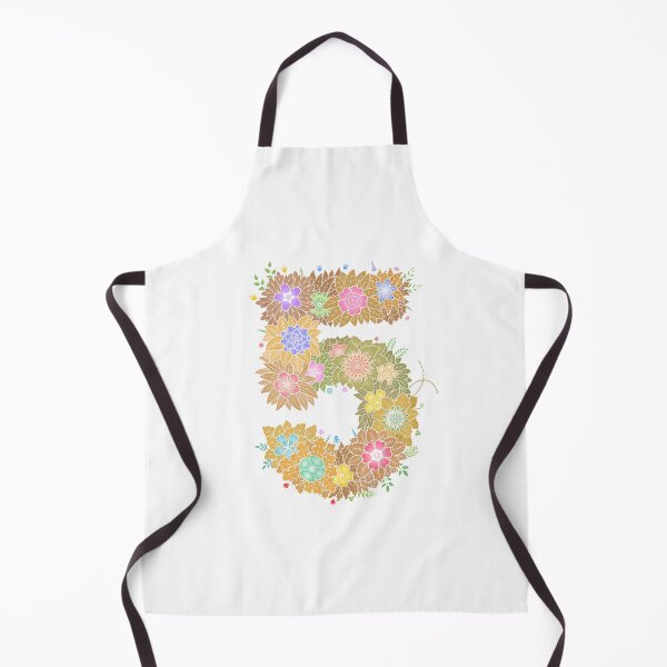 Artikelvorschau, Blumenbuchstabe „5“ WeArePrettierThanFlowers entworfen und verkauft von birthflower.