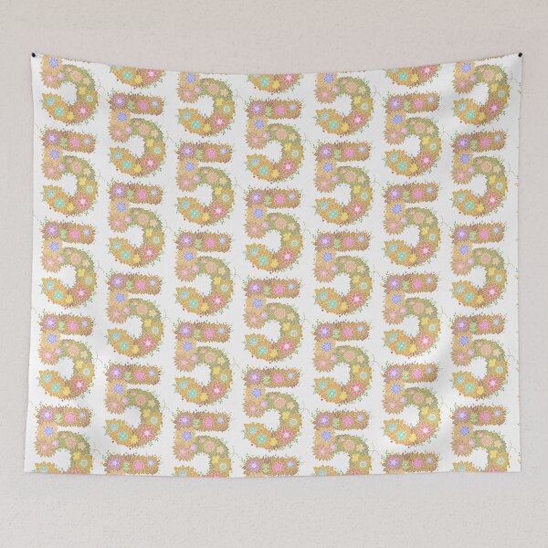 Item preview, Floral Letter "5" WeArePrettierThanFlowers designed and sold by birthflower.