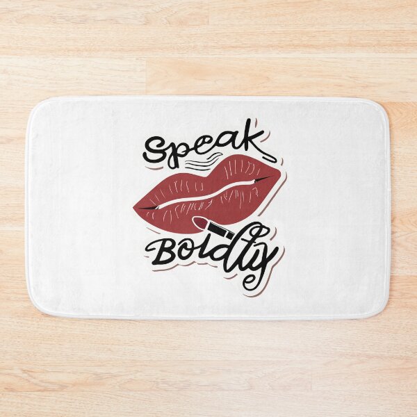 Item preview, Speak Boldly Red Lipstick Quote designed and sold by NiftyWrx.