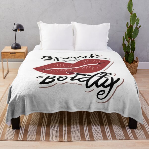 Item preview, Speak Boldly Red Lipstick Quote designed and sold by NiftyWrx.