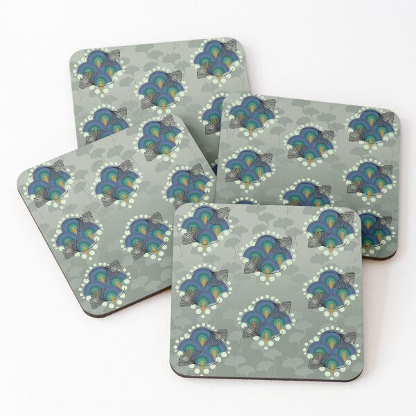 Item preview, Serene Ginkgo Leaf Pattern designed and sold by Vanessa Priest.