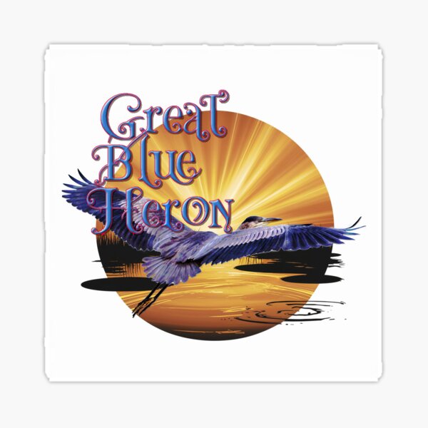 Item preview, Great Blue Heron in Flight designed and sold by jd brown.