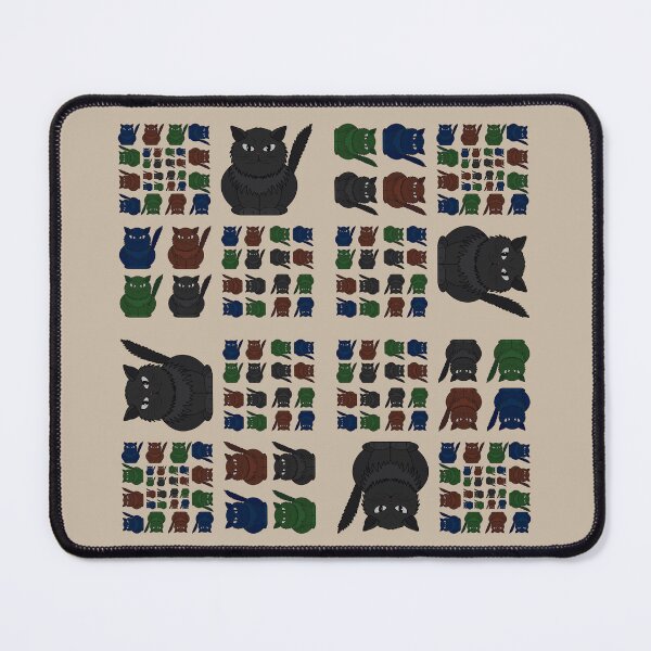 Item preview, Tomeo cat collage pattern designed and sold by Cherevan.