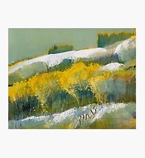 First Snow Landscape Painting / Dennis Weber of ShreddyStudio Photographic Print