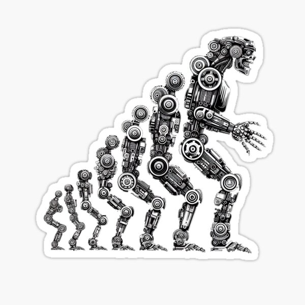 Item preview, Robot Evolution: From Mechanics to Tech designed and sold by TextileTrove.