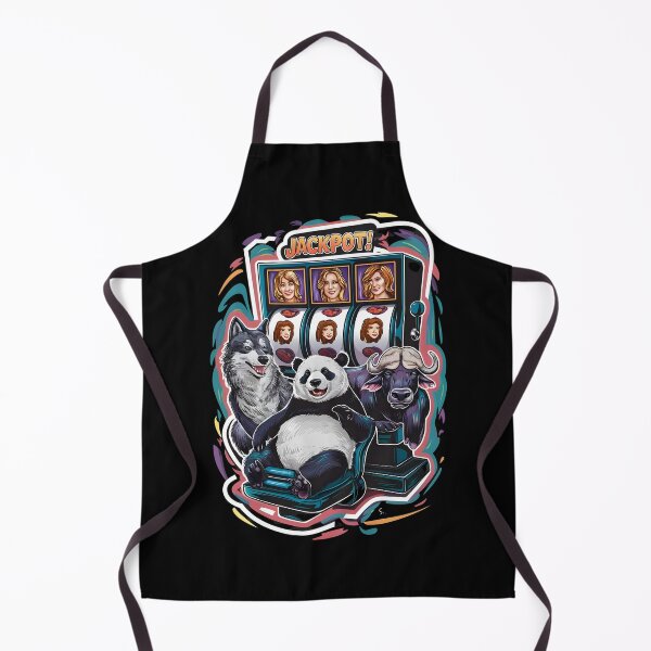 Item preview, Casino Gambling Panda Wolf Buffalo at Slot Machine designed and sold by SloganExpress.