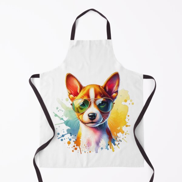 Item preview, Watercolor Basenji Wearing Sunglasses designed and sold by TheAnimalZ00.