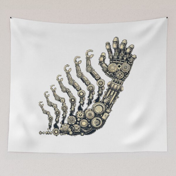 Item preview, Technological Progress: Robotic Arm Evolution designed and sold by TextileTrove.