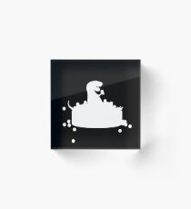 T-Rex Dinosaur Playing in Ballpit Acrylic Block
