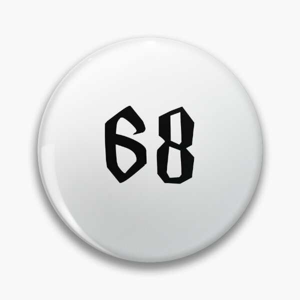 Item preview, 68, sixty eight, black, Harry P designed and sold by Numbers-Art.