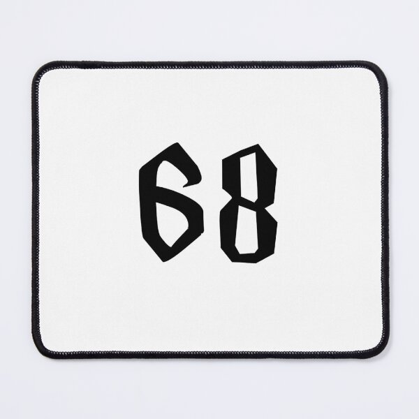 Item preview, 68, sixty eight, black, Harry P designed and sold by Numbers-Art.