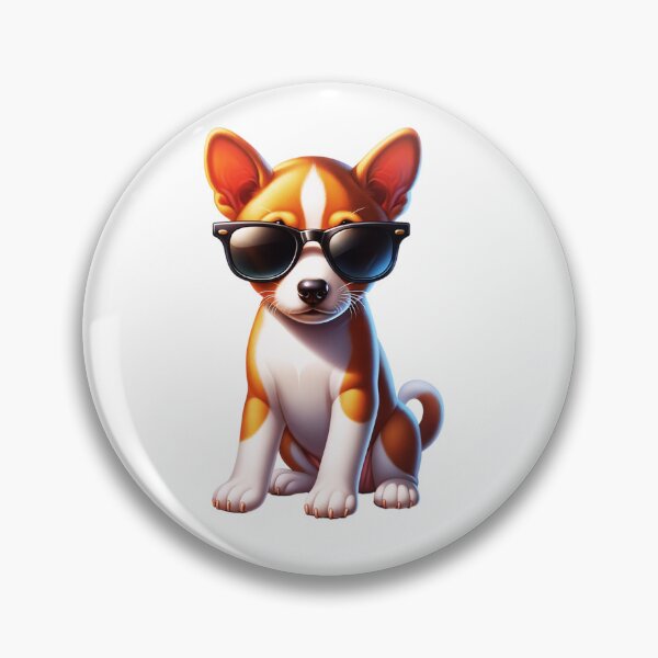 Item preview, Basenji Puppy Wearing Sunglasses designed and sold by TheAnimalZ00.