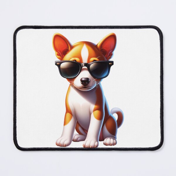 Item preview, Basenji Puppy Wearing Sunglasses designed and sold by TheAnimalZ00.