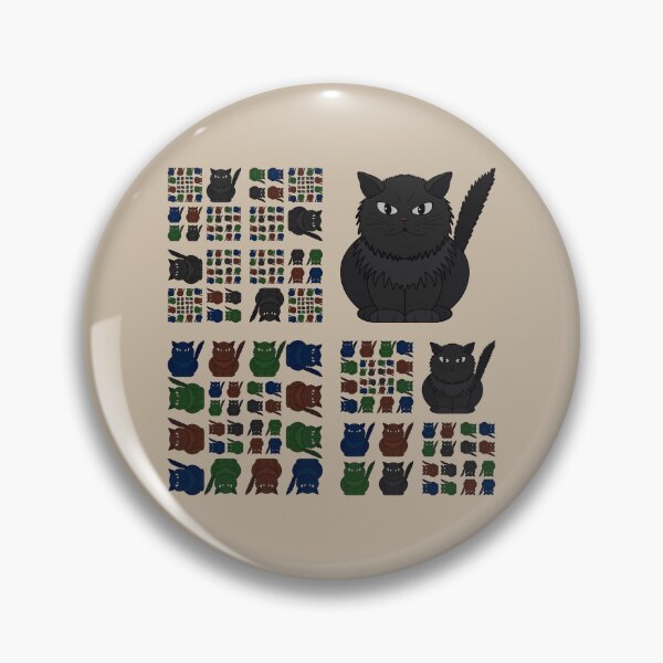 Item preview, Tomeo cat collage pattern designed and sold by Cherevan.