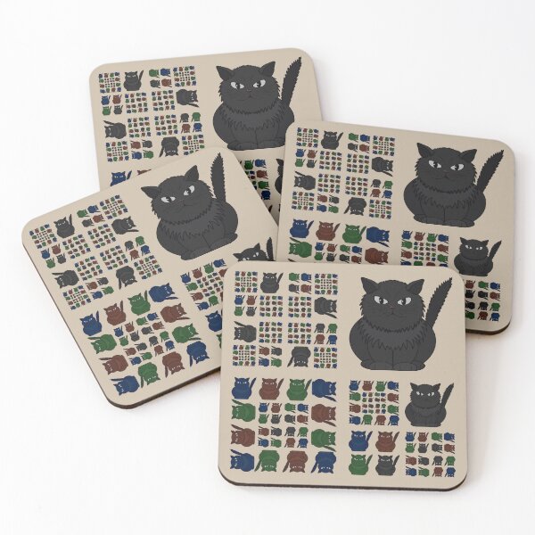 Item preview, Tomeo cat collage pattern designed and sold by Cherevan.