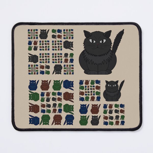 Item preview, Tomeo cat collage pattern designed and sold by Cherevan.
