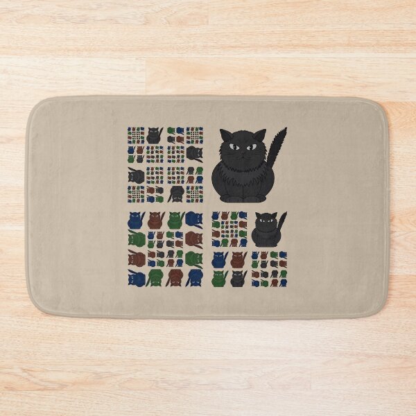 Item preview, Tomeo cat collage pattern designed and sold by Cherevan.