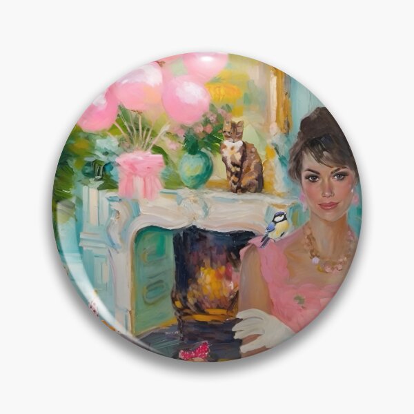 Artikelvorschau, Partylöwen, Grandmillennial-Kunst entworfen und verkauft von SophieClimaArt.