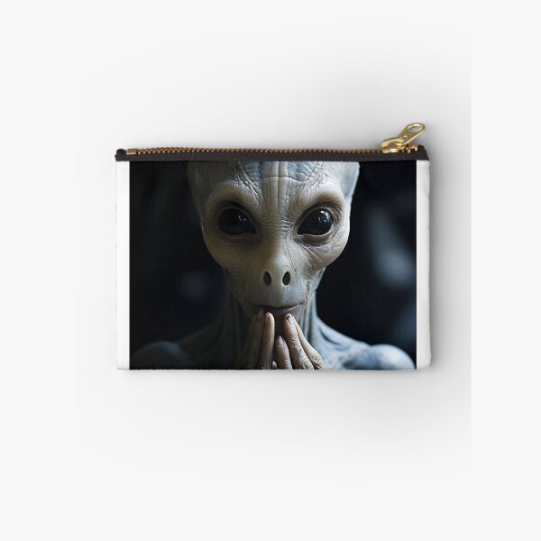 Item preview, Surprised Alien, Extra Terrestrial Sci Fi Art Print designed and sold by IzabellaBlue.