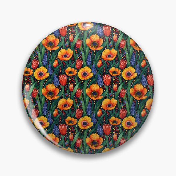 Artikelvorschau, Blüten von Sommermohn und Glockenblumen entworfen und verkauft von 89BLACK.