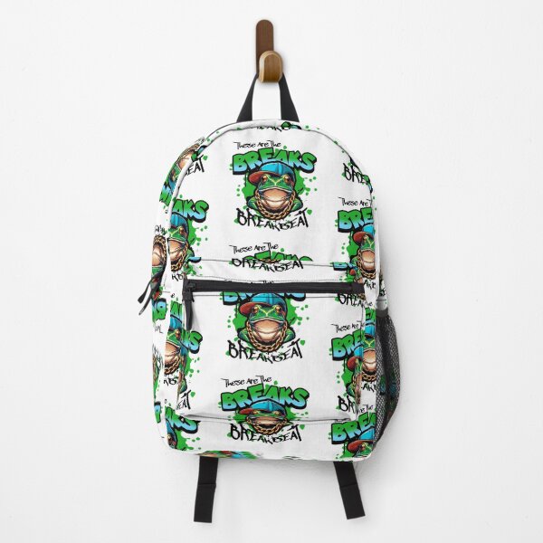 Item preview, BREAKBEAT - These Are The Breaks Frog (black/green) designed and sold by Discothreadz.