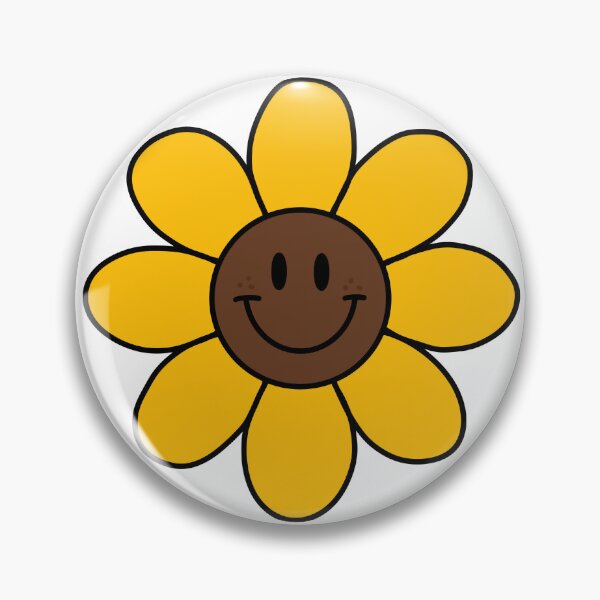 Item preview, Sunflower Smiley Face designed and sold by pinkelephantds.