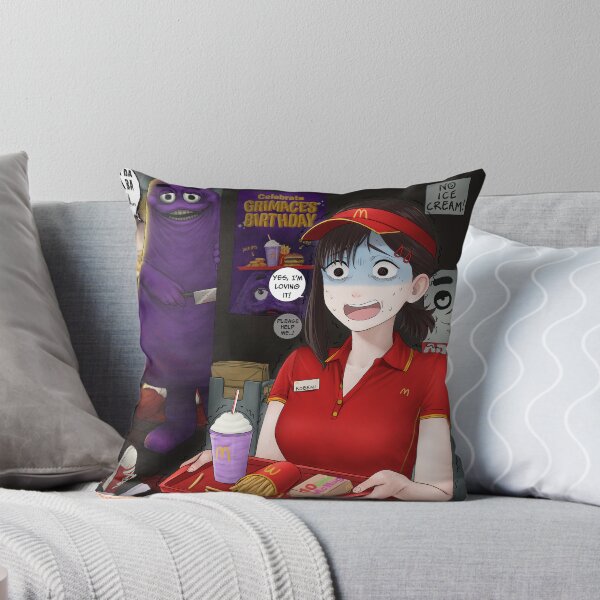Item preview, Purple Fast Food Mascot and Scared Anime Girl designed and sold by Dismaiden.