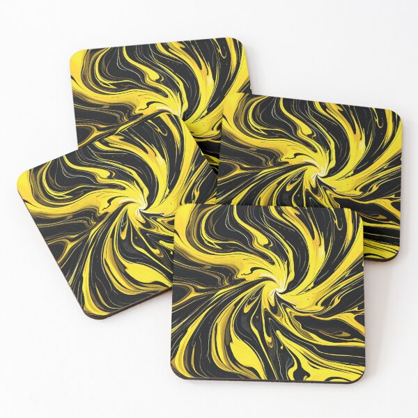 Item preview, Amazing Yellow Magma River - Liquid Marble. designed and sold by Designial.