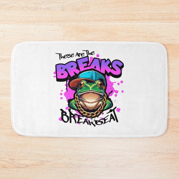 Item preview, BREAKBEAT  - These Are The Breaks Frog (black/pink)  designed and sold by Discothreadz.