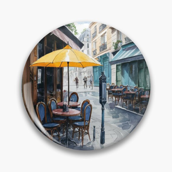 Item preview, Paris Cafe Watercolor Illustration … By Carraann designed and sold by CARRAANN.