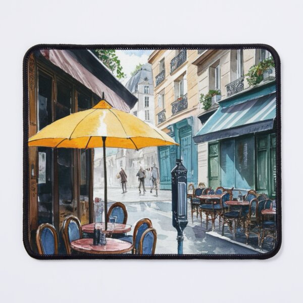 Item preview, Paris Cafe Watercolor Illustration … By Carraann designed and sold by CARRAANN.