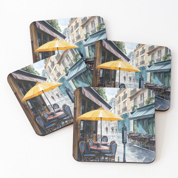 Item preview, Paris Cafe Watercolor Illustration … By Carraann designed and sold by CARRAANN.