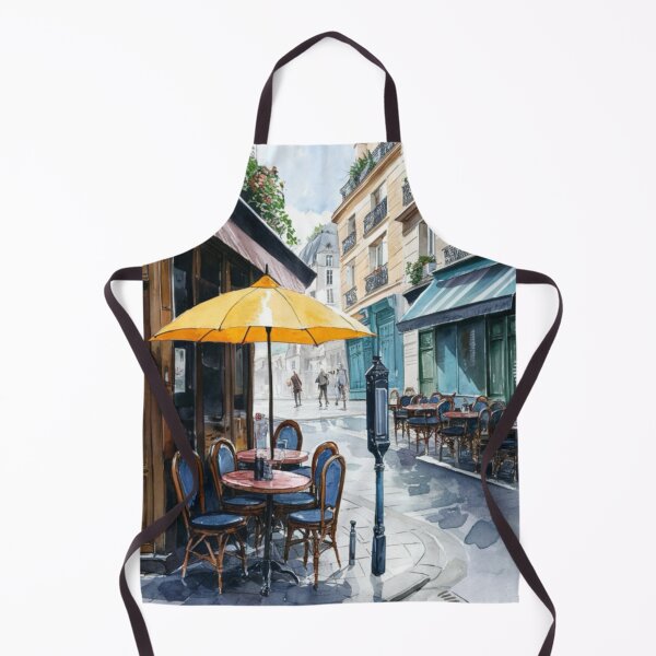 Item preview, Paris Cafe Watercolor Illustration … By Carraann designed and sold by CARRAANN.